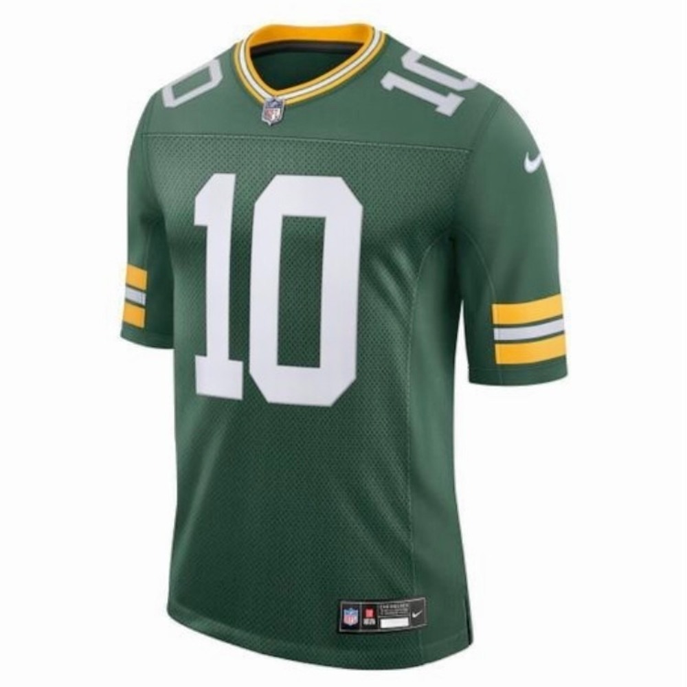 Jordan Love Green Bay Packers 10 NFL Jersey Men XL Green Nike On Field Fit NWOT